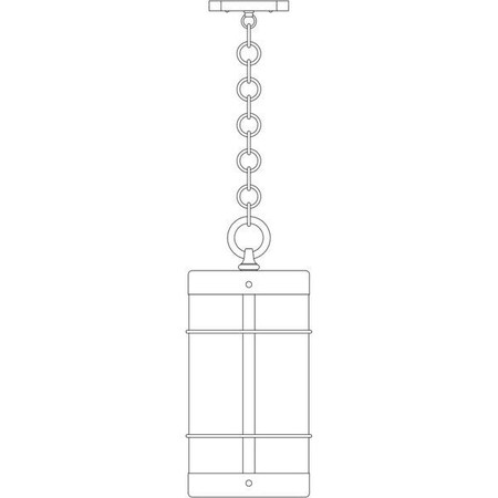 Arroyo Craftsman 11" Valencia Pendant No Roof, Black, Off White Glass VH-11NROF-BK
